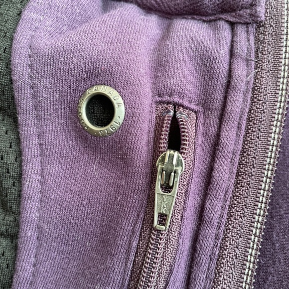 Roots Canada Paddlecreek Hoodie Womens Size S Purple Full Zip Warm Fleece Jacket - Picture 7 of 16